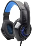 Headphones Usb-A Gaming LED Blue With Microphone KOMC G308 Earphones IN Line PC