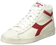 Diadora Mixte Sneaker, Blanc et Rouge Poivron, 44.5 EU