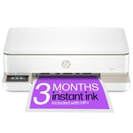 HP Envy 6120e All in One Printer | Perfect for Home | Colour | Wireless | Print, Scan & Copy | 3 Months of Instant Ink Included | Automatic 2-sided Photo Printing | Easy Setup & Reliable Wi-Fi | White