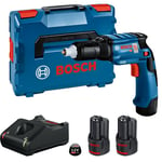 Visseuse plaquiste 12V GTB 12V-11 + 2 batteries 3Ah + chargeur + coffret L-BOXX - BOSCH - 06019E400Y