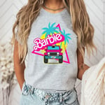 Barbie Tryckt T-shirt Kvinna Sommar Topp T-shirt GH1014-N L