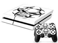 Sony PS4 Playstation 4 Skin Design Foils Faceplate Set - Console-Experts Skull Motif