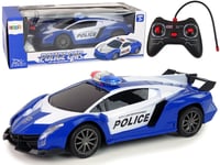 Kauko-ohjattava poliisiauto Lean Toys R/C