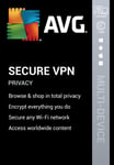 AVG Secure VPN 2025, 10 Devices | 1 Year for PC | Mac | Android