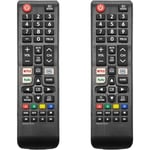 Applicable Lot de 2 télécommandes de rechange universelles pour toutes les télécommandes Samsung TV, compatibles avec tous les téléviseurs