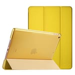 ProCase Coque pour iPad 10.2", iPad 9ème Génération 2021, iPad 8ème Génération 2020, iPad 7 ème Génération 2019, Housse Étui de Protection, Veille/Réveil Automatique-Jaune