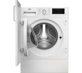 BEKO bPro 500 RecycledTub WDIK854441 WiFi-enabled Integrated 8 kg Washer Dryer, White