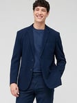 Jack & Jones Jack &amp; Jones Premium Slim Fit Textured Blazer - Navy, Navy, Size 46, Men