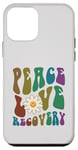 iPhone 12 mini Groovy PEACE LOVE RECOVERY Therapy Clean Sober NA Nurse Case