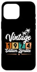 Coque pour iPhone 16 Pro Max Vintage 1974 Anniversaire 51 ans Homme Femme Année 70