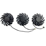 Ventilateur de remplacement de carte de fouille,gelée GeForce RTX3060 3060ti 3070 3070ti 3080 3080ti 3090 VENTUS 3X OC Wasushi,PLD09210S12HH - Type set of three fans