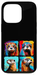 iPhone 13 Pro Otter Pop Art Colorful Drawing Painting Case