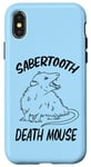 Coque pour iPhone X/XS Funny Sabertooth Death Mouse Possum Lover