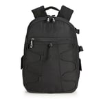 Amazon Basics - Large Capacity Camera Backpack with Internal Padding for DSLR and Accessories, Waterproof and Shockproof, 11.7 x 6.0 x 14.5 inches, Solid, Black