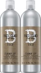 TIGI Bed Head For Men Clean Up Shampoo and Conditioner Tween Duo 2 x 750ml