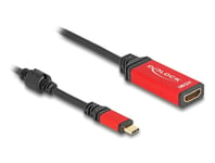 DELOCK –  USB Type-C™ to HDMI Adapter (DP Alt Mode) 8K 60 Hz with HDR function red (60053)