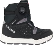 Viking Footwear Kids' Espo Reflex Warm GORE-TEX Boa Black/Black, 39