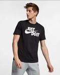 Nike T-Shirt Vêtement de Sport Just Do It, Homme - 011 ( Noir/Blanc)