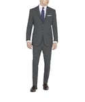 DKNY Men's Suit Dress Pants, Charcoal Solid, 30W x 29L