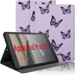 Coque Pour Tablette Ipad Pro 2021 12.9 Pouces 5e/4e/3e Gén, Étui De Protection Case Cuir Pu Housse Fine Et Légère Smart Cover Avec Fonction Support Pour Ipad Pro 12.9"" 2021 & 2020, Papillon