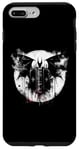 Coque pour iPhone 7 Plus/8 Plus Black Magic Book Bat – Chauve-souris effrayante monstre Halloween Lover