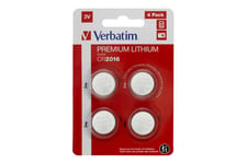 Verbatim batteri - 4 x CR2016 - Li