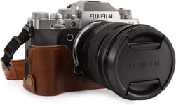 Ever Ready Demi Étui en Cuir Véritable avec Bandoulière Compatible avec Fujifilm X-T4