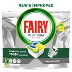 Automaattiset astianpesukonekapselit FAIRY Platinum LEMON, 24 kpl x 2 kpl paketti