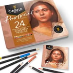 Castle Arts Themed 24 Coloured Pencil Set in 1 count (Pack of 24), Portrait 