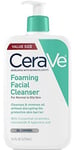 CeraVe Foaming Facial Cleanser 16 oz for Daily Face Washing, Normal to Oily Ski