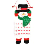 Christmas Decorations Santa Christmas Advent Calendar 2020, 3D Felt Haning Advent Calendar Reusable Countdown to Christmas Calendar for Kids