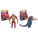 MonsterVerse Godzilla x Kong: The New Empire, 6-Inch Skar King Action Figure Toy & Godzilla x Kong: The New Empire, 6-Inch Godzilla Evolved Action Figure Toy