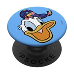 PopSockets Disney Mickey And Friends Donald Duck Pattern Hat Big Face PopSockets Grip and Stand for Phones and Tablets
