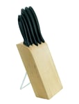 Fiskars Essential Knife Block With 5 Knives Brun