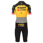 Agu Team Jumbo-visma 2021 Premium Race Suit Gul,Svart 3XL Man