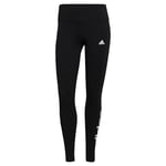 adidas Essentials High-Waisted Logo Leggings Femme, Black/White, XXS Short