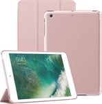 Coque Pour Ipad Mini 1/2/3, Housse Étui Arrière Rigide De Protection Support De Tablette Soft-Touch, Veille/Réveil Automatique (Or Rose)