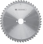 Stehle Lame de scie circulaire et à onglet en métal dur HW (HM) Dents en biseau alterné Angle de coupe négatif 254x3,2/2,2x30mm Z=60