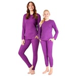 CityComfort Pyjama Famille Assortis, Ensembles de Pyjama Fille - Cadeau Enfant et Ado (Violet, 12-18 Mois)