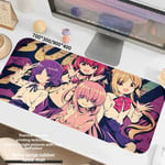 Victory Goddess Anime Mouse Pad Extra Large Waterproof Thick Gaming Desk Mat 25x22cm Non-Slip Lock Edge