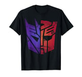 Transformers Decepticon Autobot Distressed Split Logo T-Shirt