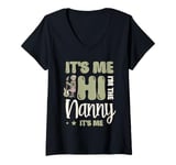 Womens It's Me Hi I'm The Nanny It's Me Babysitting Babysitter V-Neck T-Shirt