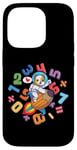 Coque pour iPhone 14 Pro Kawaii Dog Astronaute Kids Funny Maths Day Numbers Day