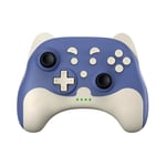 Manette Sans Fil Pour Nintendo Switch/Lite/Oled, Pro Manette Switch Avec Lumière Respiratoire Et Prise Casque, Boutons Macros, Fonction De Réveil, Turbo/Motion Control/Vibration