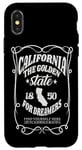 iPhone X/XS California The Golden State 1850 For Dreamers Californian Case