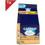 Ultra Litière minérale agglomérante pour chat 1 sac de 15L - Catsan