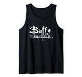 Buffy The Vampire Slayer Classic 90's TV White Text Logo Tank Top