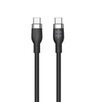 Hyper Hyperjuice Silikone USB-C til USB-C-kabel - Sort/2 meter