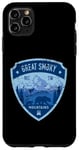 Coque pour iPhone 11 Pro Max Great Smoky Mountains NC TN USA Design vieilli