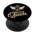 Funny Raising Queens Bee Farming Amateur PopSockets PopGrip Adhésif